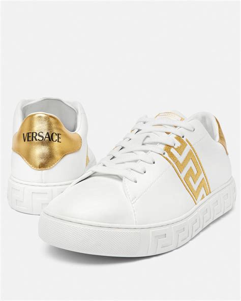 versace scarpe stringate|versace sea greca sneakers.